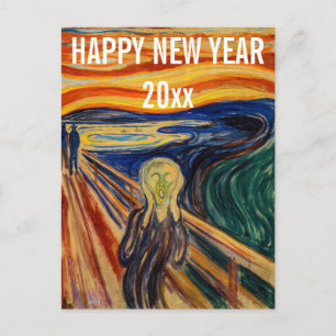 Edvard Munch - Gott nytt år från Skriet Vykort