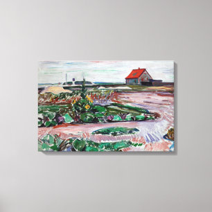 Edvard Munch - Havsstrand. Landskap nära Lubeck Canvastryck