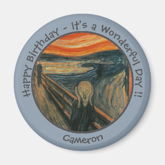 Edvard Munch, insamling av Skräm-Party-artiklar Magnet