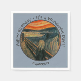 Edvard Munch, insamling av Skräm-Party-artiklar Pappersservett