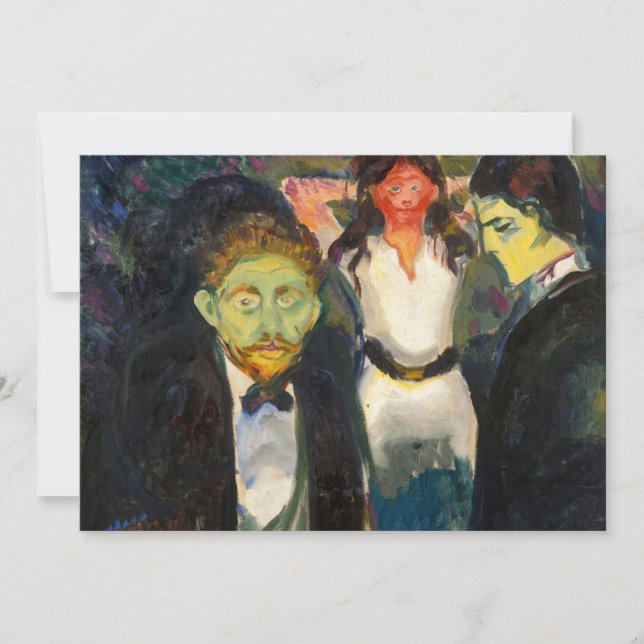 Edvard Munch - Jealousy Inbjudningar (Framsida)