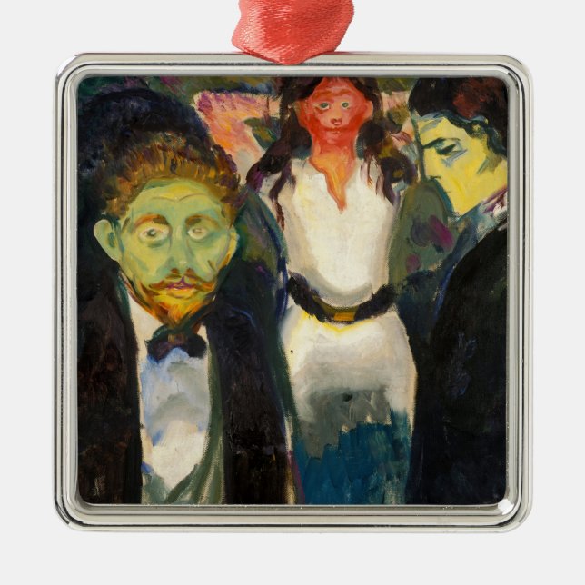 Edvard Munch - Jealousy Julgransprydnad Metall (Framsidan)