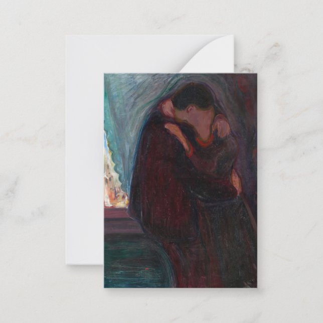 Edvard Munch - Kiss Anteckningskort (Framsida)