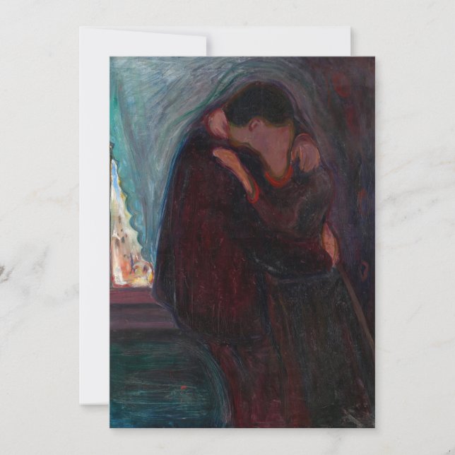 Edvard Munch - Kiss Inbjudningar (Framsida)
