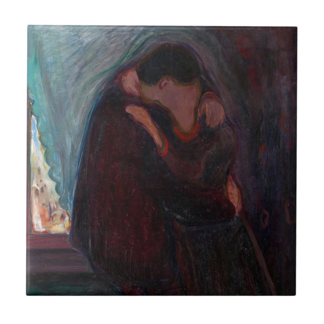 Edvard Munch - Kiss Kakelplatta (Framsidan)