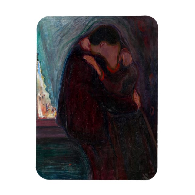 Edvard Munch - Kiss Magnet (Vertikal)