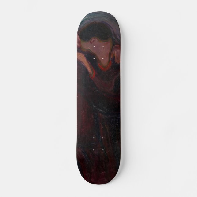 Edvard Munch - Kiss Mini Skateboard Bräda 18,5 Cm (Framsida)