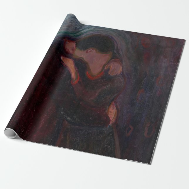 Edvard Munch - Kiss Presentpapper (Utrullad)