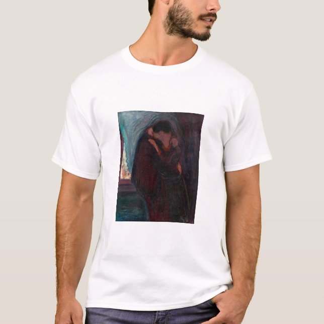 Edvard Munch - Kiss T Shirt (Framsida)