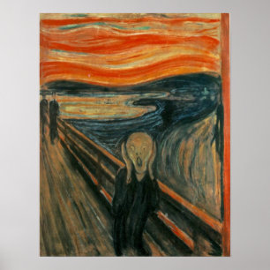 Edvard Munch, krämfärgning Poster