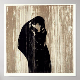 Edvard Munch - Kyssen IV Poster
