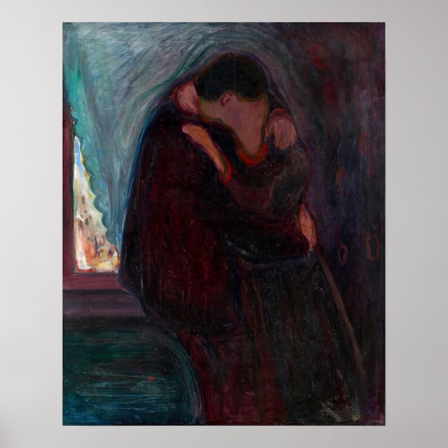 Edvard Munch - Kyssen Poster (Framsidan)