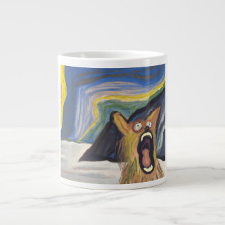 Edvard Munch-lik Screaming Hund Mugg Jumbo Mugg