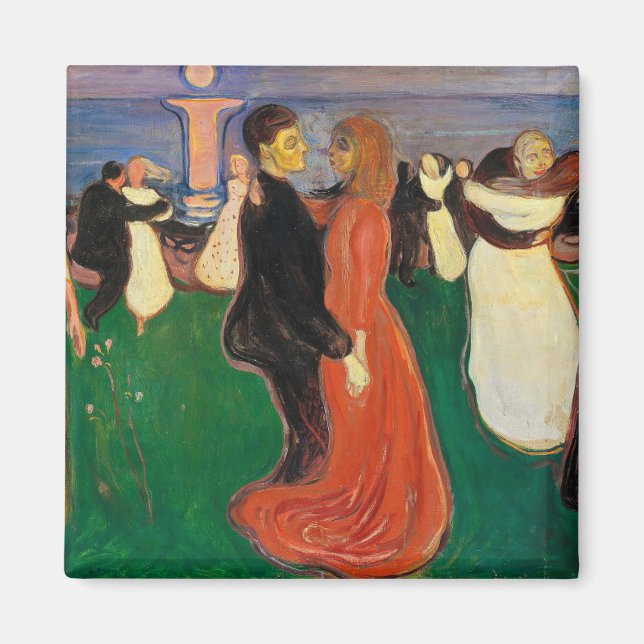 Edvard Munch - Livets utvecklingsgrad Magnet (Framsidan)