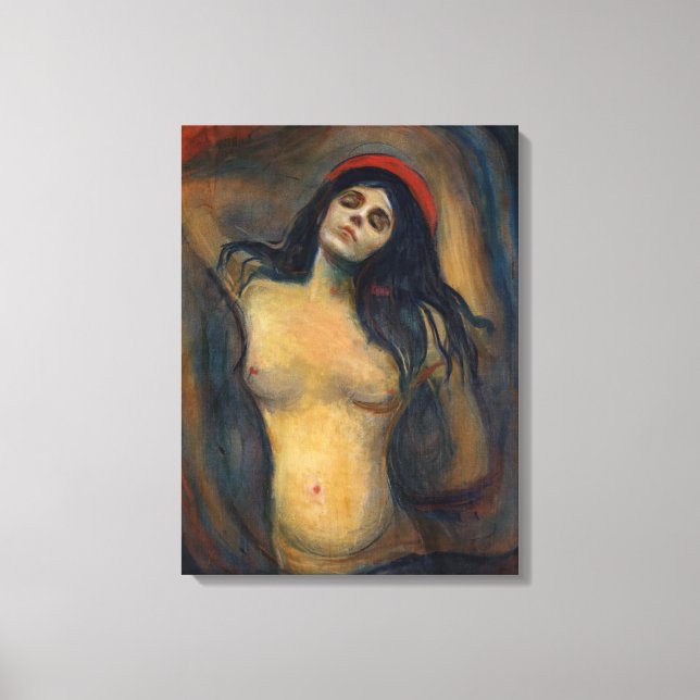 Edvard Munch - Madonna Canvastryck (Framsida)