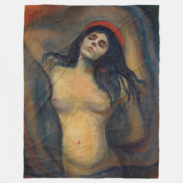 Edvard Munch - Madonna Fleecefilt (Framsidan)