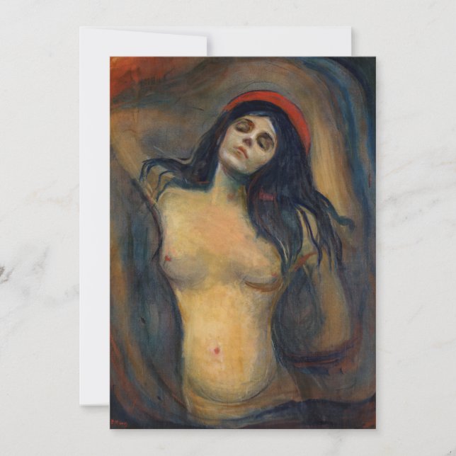 Edvard Munch - Madonna Inbjudningar (Framsida)