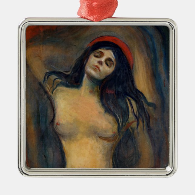 Edvard Munch - Madonna Julgransprydnad Metall (Framsidan)