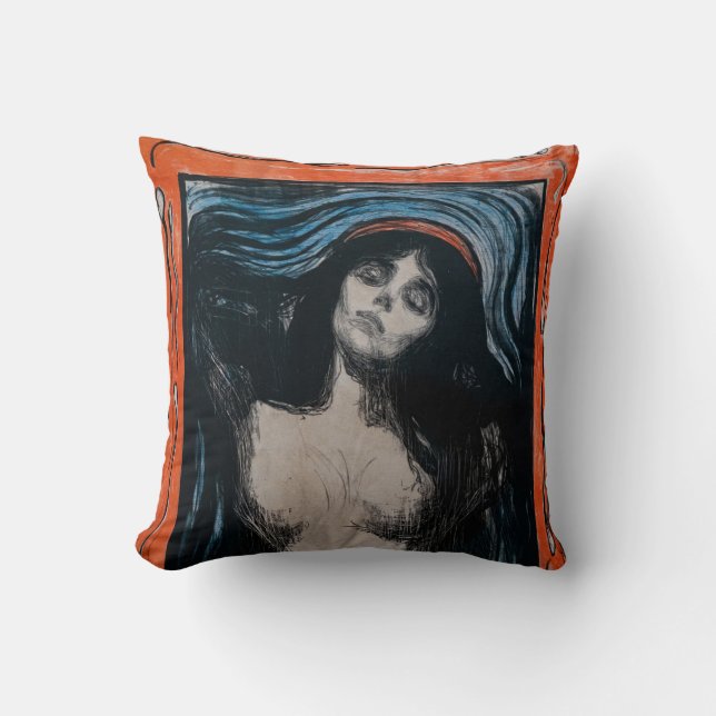 Edvard Munch - Madonna Litografi Kudde (Framsida)