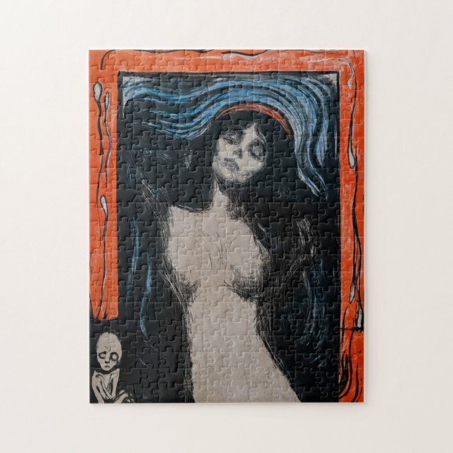 Edvard Munch - Madonna Litografi Pussel (Vertikal)