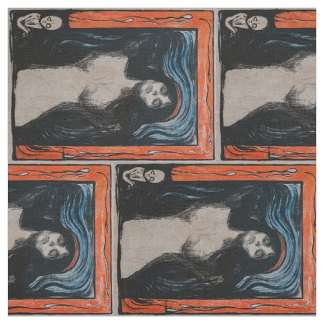 Edvard Munch - Madonna Litografi Tyg (Provkarta)