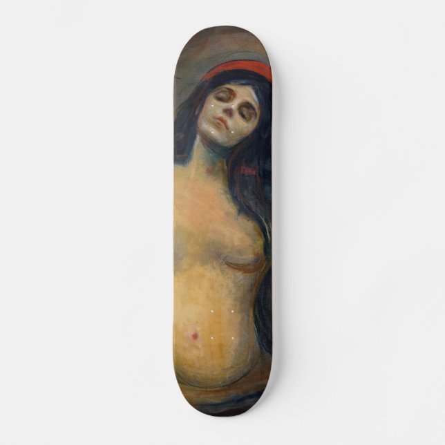Edvard Munch - Madonna Mini Skateboard Bräda 18,5 Cm (Framsida)