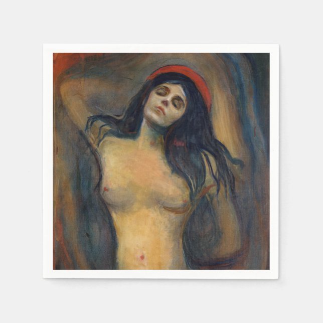 Edvard Munch - Madonna Pappersservett (Framsidan)