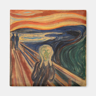 Edvard Munch målar krämen (Skrik) 1910 Magnet