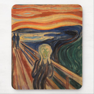 Edvard Munch målar krämen (Skrik) 1910 Musmatta