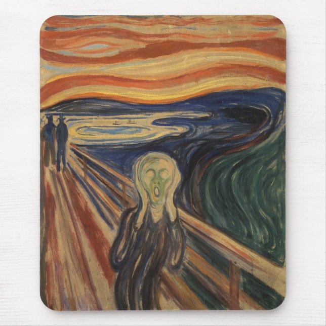 Edvard Munch målar krämen (Skrik) 1910 Musmatta (Framsidan)
