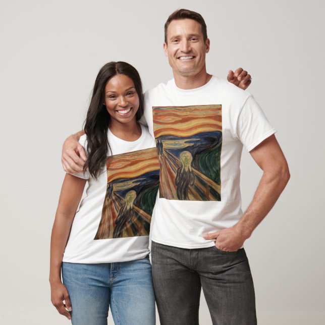 Edvard Munch målar krämen (Skrik) 1910 T Shirt (Unisex)