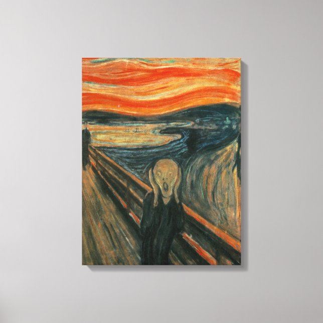 Edvard Munch målning av grädde Canvastryck (Framsida)