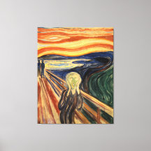 Edvard Munch, målning av konstverket Skräm