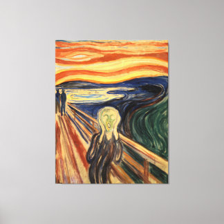 Edvard Munch, målning av konstverket Skräm Canvastryck