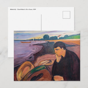 Edvard Munch - Melancholy 1894 Vykort
