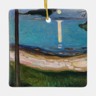 Edvard Munch - Moonlight Julgransprydnad Keramik