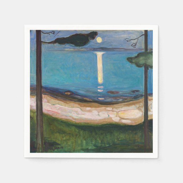 Edvard Munch - Moonlight Pappersservett (Framsidan)