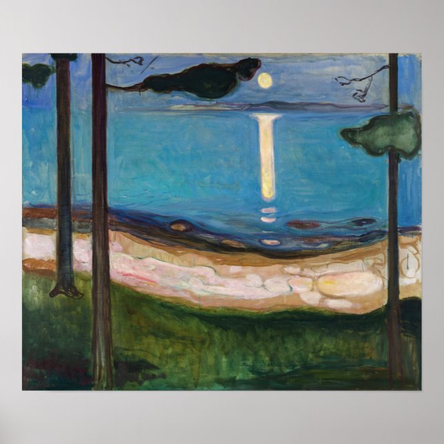 Edvard Munch - Moonlight Poster (Framsidan)