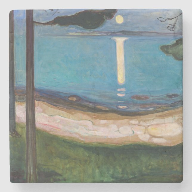 Edvard Munch - Moonlight Stenunderlägg (Framsidan)