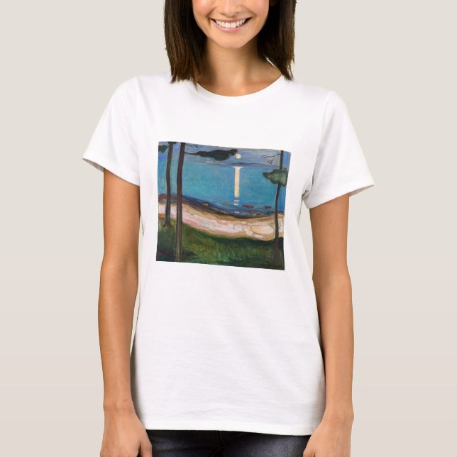 Edvard Munch - Moonlight T Shirt (Framsida)