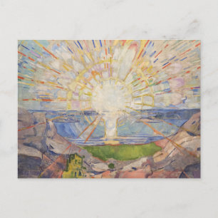 Edvard Munch Mural Painting the Sol (Solen) (1911) Vykort