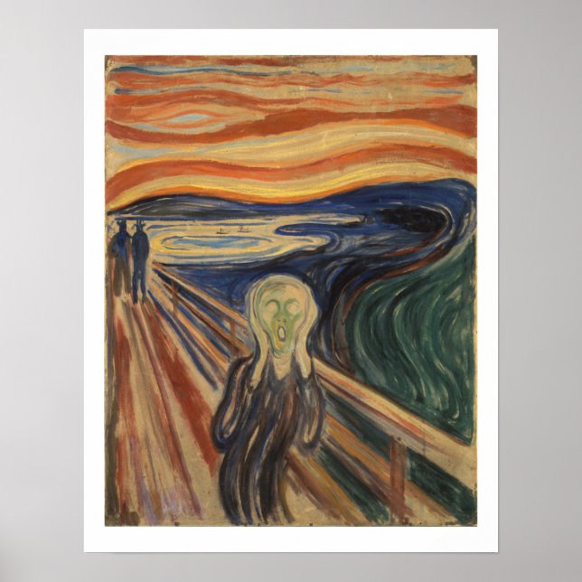 Edvard Munch Poster krämfärgning (Framsidan)