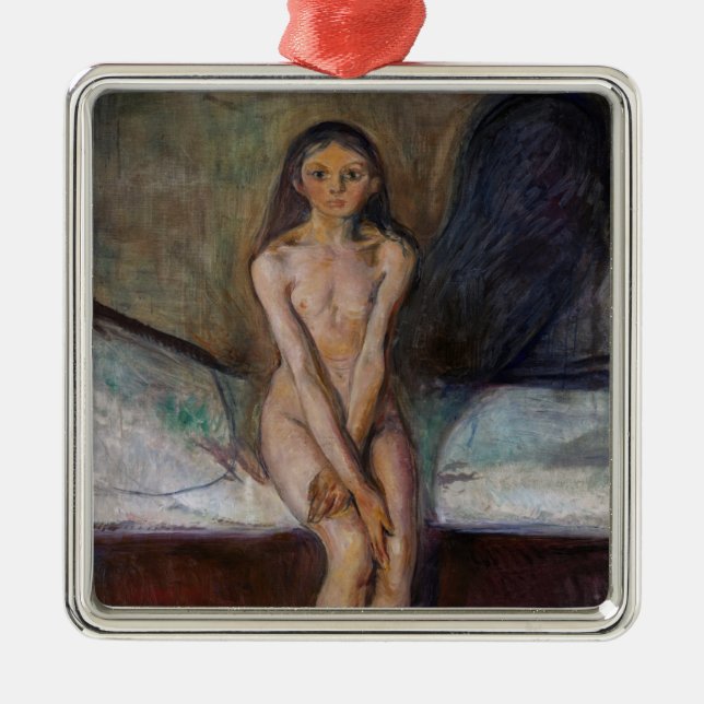 Edvard Munch - Pubertet Julgransprydnad Metall (Framsidan)