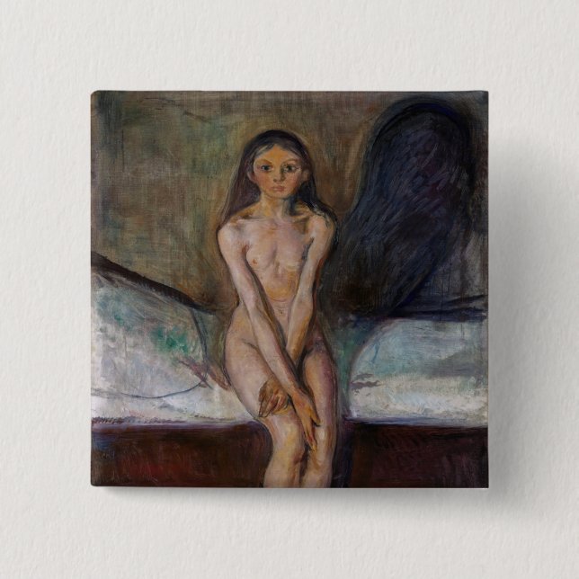 Edvard Munch - Pubertet Knapp (Framsida)