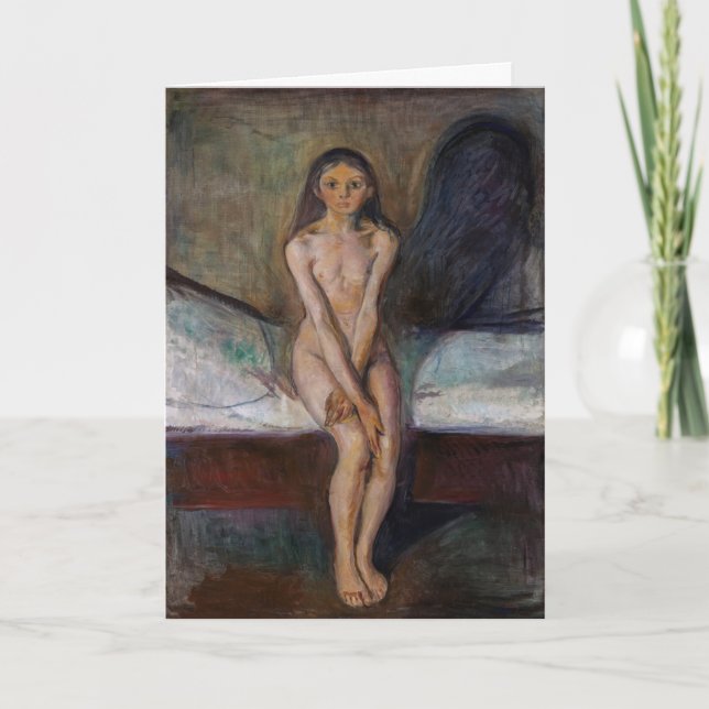 Edvard Munch - Pubertet Kort (Framsida)