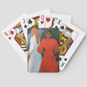 Edvard Munch - Red and White Casinokort