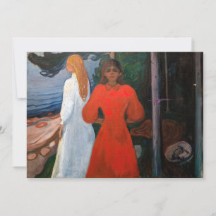 Edvard Munch - Red and White Inbjudningar