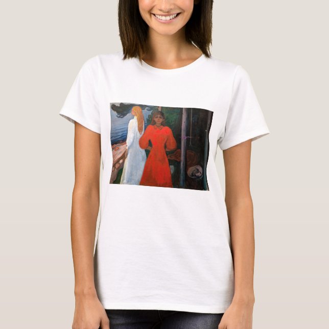 Edvard Munch - Red and White T Shirt (Framsida)