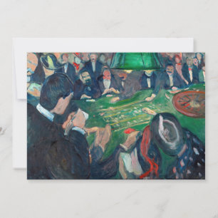 Edvard Munch - Roulette Bord i Monte Carlo Inbjudningar
