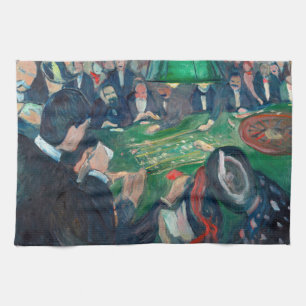 Edvard Munch - Roulette Bord i Monte Carlo Kökshandduk